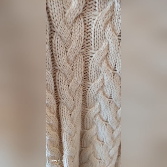 Volcom Beige Knit Cowneck Sweater - Picture 4 of 7